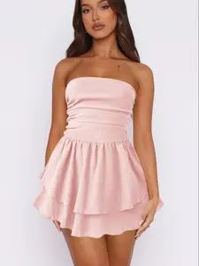 USBoutiqueCHIC Women's Knit Jacquette Fit & Flare Dress | Lightweight 130G Summer Dress