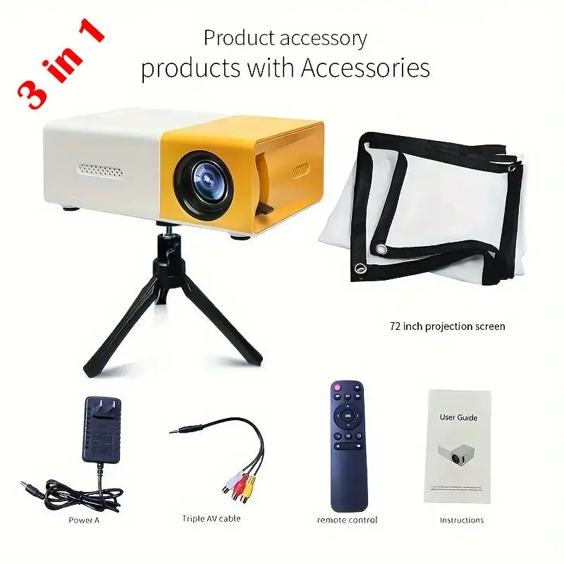 Portable LED Mini Projector