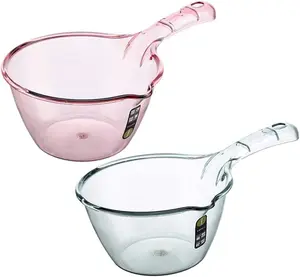 Roll over image to zoom in      2+  VIDEO Plastic Water Ladle, Bath Ladle, Dippers, Shower Bucket, Water Bath Scoop, Bathroom Water Scoop Cup, Home Essential