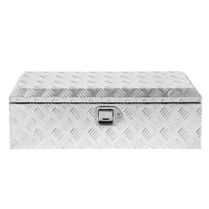 Garvee 39-inch Truck Toolbox, Heavy Duty Aluminum Toolbox with Diamond Plate, Waterproof Storage Box with Lock for Trucks