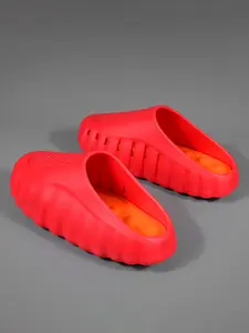 Summer Trendy Thick Sole Breathable Open-Toe Sandals, Multi-Color Options, High Elastic Eva Material, Wave Pattern, Massage Cushion, Unisex