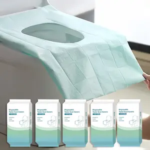 10 Pack Portable Toilet Seat Covers – Waterproof 16x24in Non-Slip Disposable Sheets, Individually Wrapped Hygiene Essentials