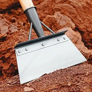Heavy-Duty Stainless Steel Garden Shovel (No Handle) - Multi-Use for Moss, Weeds, Snow!Ergonomic, Easy to Clean, Durable for Yard & Farm Handleless Multi-Functional Gardening Shovel Multifunctional Manganese Steel Snow Shovel Versatile Metal
