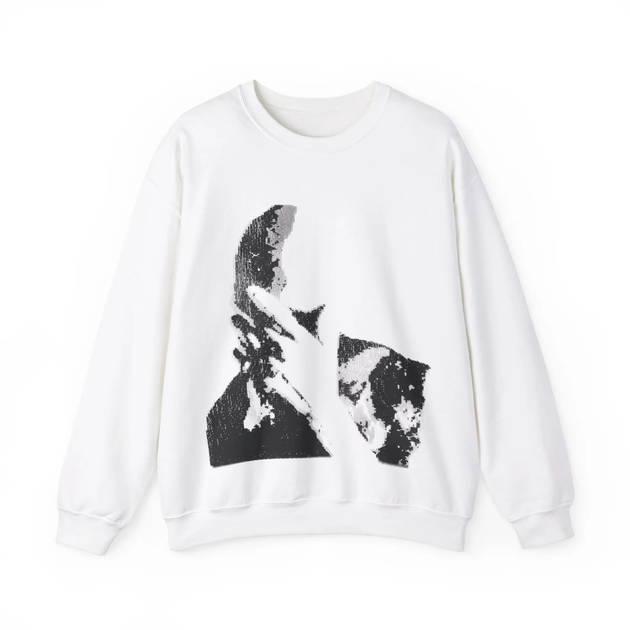 90s Vintage Baggy Sweatshirt for Men, Oversized Hip Hop Streetwear Pullover in a Heavy Cotton-Polyester Blend, Fabric, Long Sleeve, Round Neck, Menswear, Longsleeves, Tops, Graphic, Casual, Graphic Print, Sport, Classic, Long Sleeves, Loose Fit, Durable S
