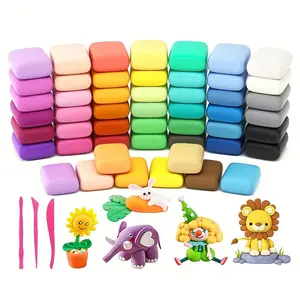Lightweight Colored Clay Set, 50 Colors, DIY Crafts,  Perfect For Christmas And Other Festive, Birthday And Holiday Gifts