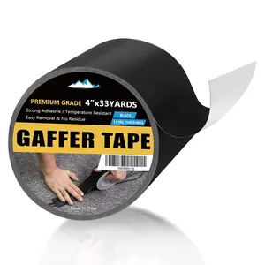 Gaffers Tape - Professional Grade Gaff Tape 4 Inch x 33 Yards, , Non-Reflective, No  Cloth Camera Tape Multipurpose Matte Finish Black Gaffers Tape for Photography Filming Backdrop