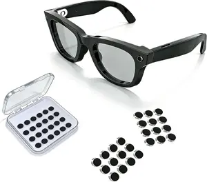 Fathers Day 12Pcs LED Light Blocking Stickers - Smart Glasses Accessories, Low-Tack Restickable Blackout Covers for Smart Glasses