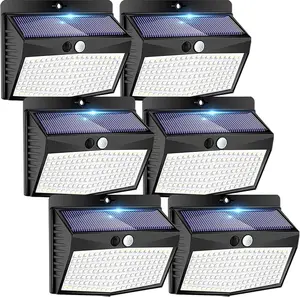Bright Solar Outdoor Lights Motion Sensor, Auto ON/Off, Dusk till Dawn,138 LED Solar Security Lights with 3 Lighting Modes Wireless Wall Lights Waterproof, Energy-saving for Garden Fence Yard Deck Shed Pathway Porch Garage