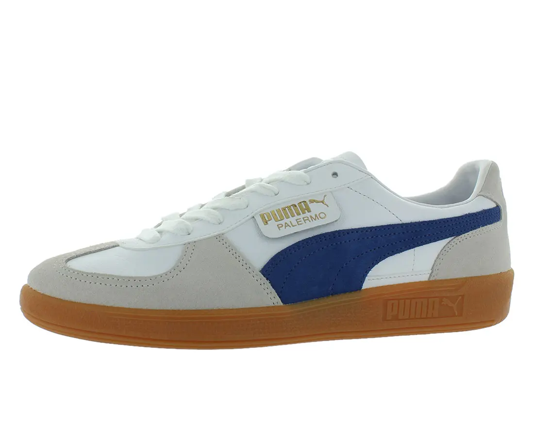 Puma Men's Palermo Suede Sneakers, Classic Retro Low-Top Silhouette with Iconic Gum Sole for Casual Streetwear, Retro Classic, Shoe, Sports Shoes, Footwear