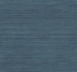 UW1107N Silk Essence Indigo Faux Fabric Wallpaper