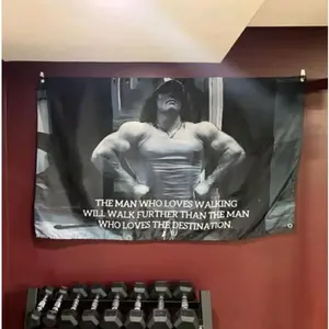 3x5 Ft Sam-Sulek Motivational Gym Flag Workout Lifting Gym Posters Banners Wall Poster Motivational Inspiration Banners Wall Decor Photo