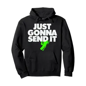 Men's Hoodies Men'S Hoodie Just Gonna Send It - Snowmobile Hoodie Pullover Hoodie