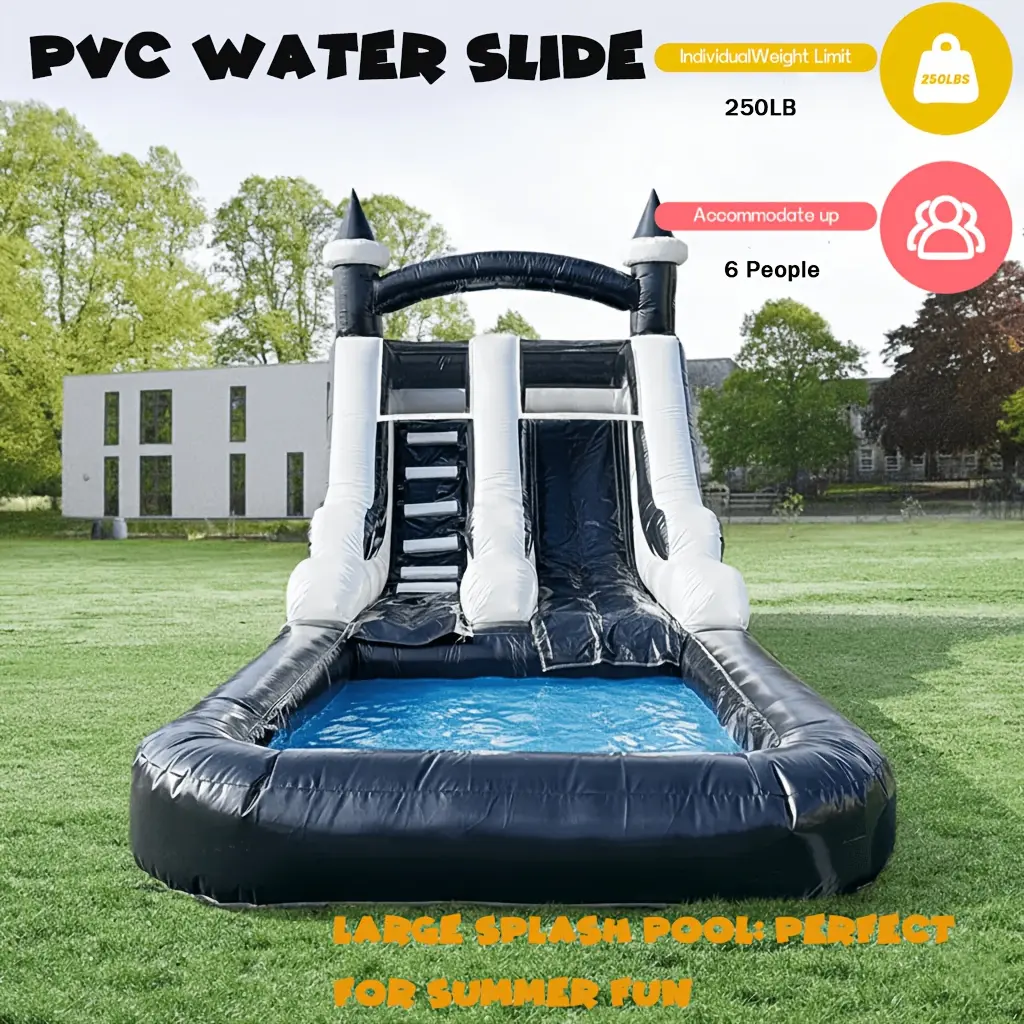 Inflatable Water Slides with Better Drainage And Durability - Fun Outdoor Play with Easy Setup, Summer Fun Commercial Water Slides Giant Big Blow Up Water Slides Outdoor