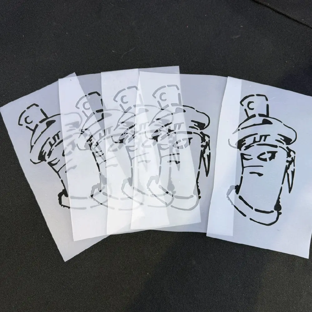 Graffiti Mansion Custom Can Mascot Stencil (single)