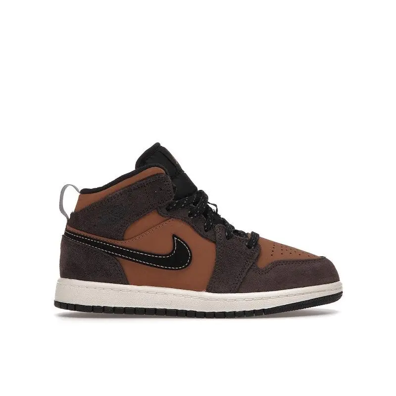 Jordan Kid's 1 Mid SE Dark Chocolate, from StockX