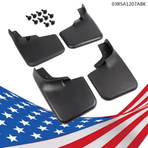 CROSSDESIGN 4pcs Plastic Wearing Splash Guards Mud Flaps w/ Wheel Lips Fit For 2004-2014 Ford F-150