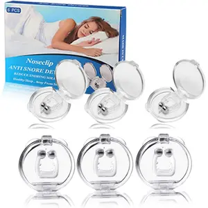 Anti Snoring Devices (6PCS), Anti Snoring Nose Clip,Silicone Anti Snoring Device Snore Stopper,Snoring Solution,Snoring Devices for Men,Stop Snoring,Travel Quieter Sleep Help Stop Snoring