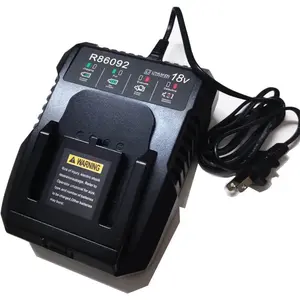18 Volt Dual Chemistry  Charger R86091 R86092 Replacement for Ridgid 18V NiCad or Lithium Ion  R840085, R840086, R840087,R840083, R840089 and More