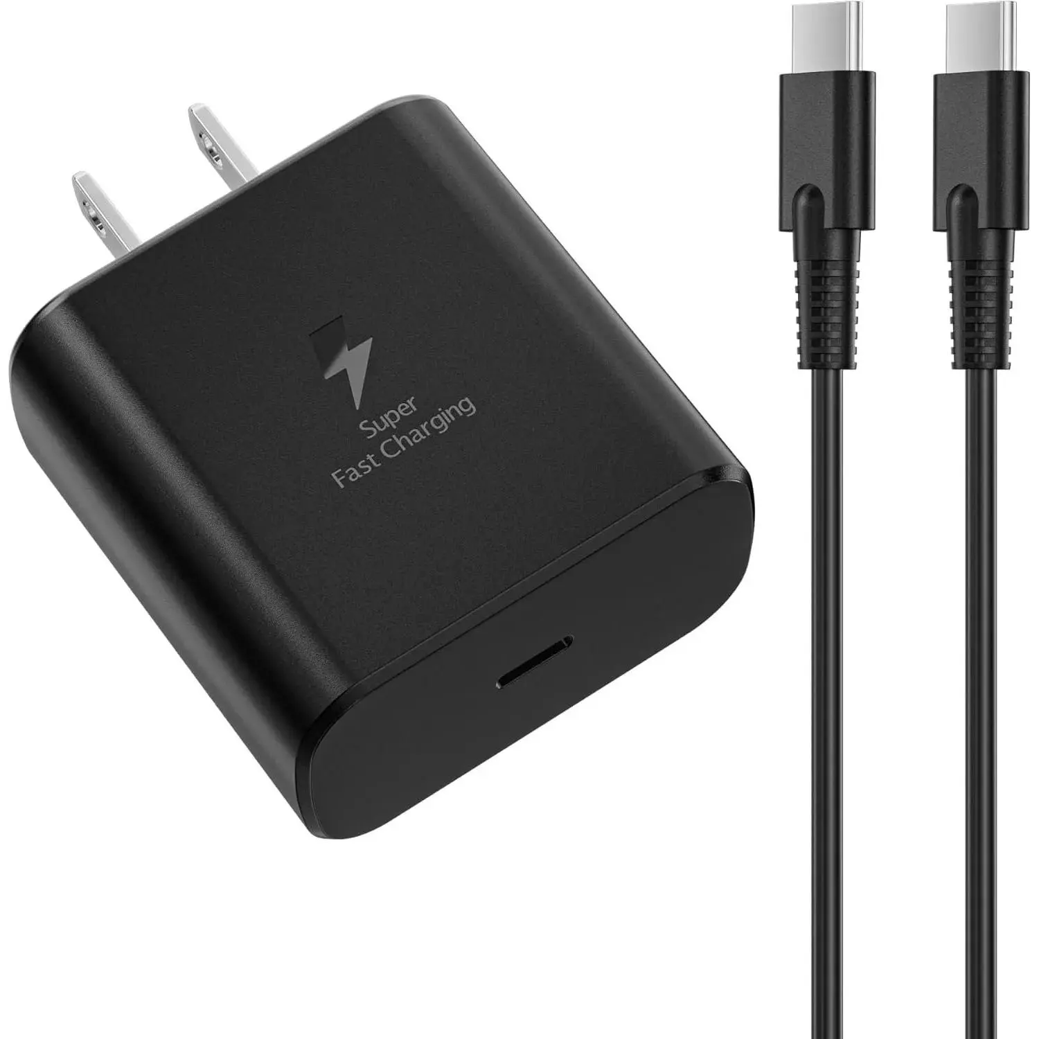 2026 New 45W USB C Super Fast Charging Android Phone Charger Fast Charger Compatible with Samsung Galaxy S25/S25 Ultra/S25+/S24/S24 Ultra/S24+/S23/S23 Ultra/S22/S20/S21/Note 20/Note 10, Charging Cable Set, High Efficiency Charger, Electronic
