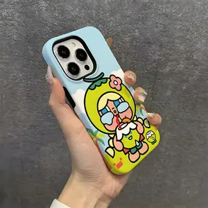 Cartoon Crybaby Phone Case Hard PC For IPhone17 16 Pro Max 16 15 14 Plus 13 12 11 Two-in-one Glossy HD Cover