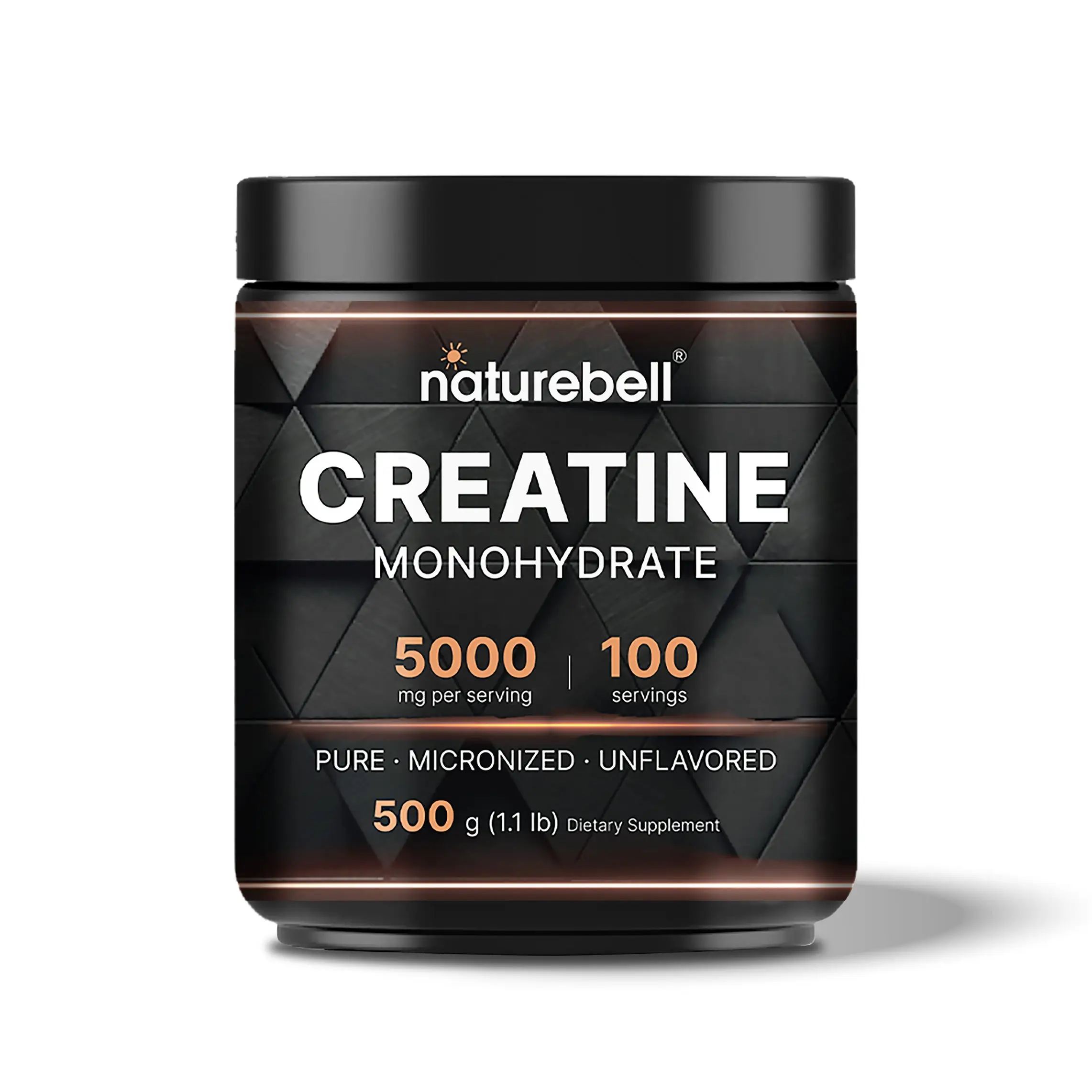 NatureBell Creatine Monohydrate Powder, 5000mg Per Serving