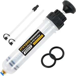 200 cc Automotive Fluid Extractor Pump with Hose, Sealed Upgraded Oil Change Pump, Lightweight Oil Suction Pump for Transmission, Power Steering and Brake Fluid