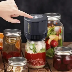 Electric Mason Jar Vacuum Sealer Kit | Cordless Sealing Machine for Wide Mouth & Regular Mason Jars, Fermentation & Food Storage