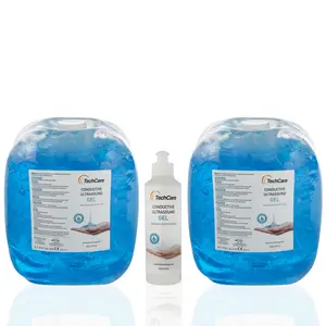 Techcare Conductive Ultrasound Gel 5000 ml for Electrotherapy Electrode Application Smooth Non-Sticky Hypoallergenic Household Use ( PACK OF 2)