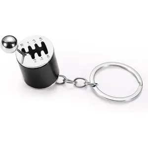 Gearbox Keychain, Gearbox Shifter Keyring 6-Speed Manual Transmission Keychain Gear Shifter Fidget Toy Auto Parts