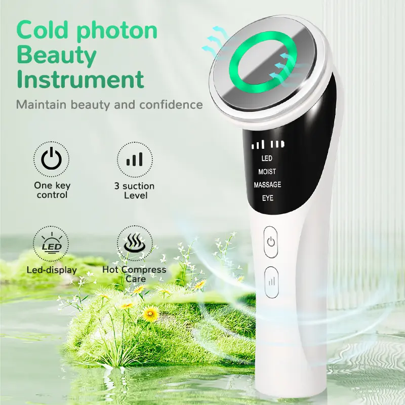 Face Massager Electric  Lifting 4 in 1 Facial Anti Aging Tightening Skin Care ,Rechargeable ,instrument for facial massage and ,facial beauty Tool ,LED Light Therapy  Massager,collagen boosting,micro current device，Red Light Therapy with Micro-Current