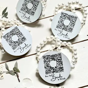 Venmo Bracelets for Bridesmaids - Buy The Bride a Drink QR Code Accessories for Bachelorette Party & Wedding Costs