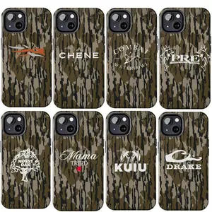 Vintage Collection Sitka Waterfowl Hunting Camo Phone Case, Mossy Oak Bottomland Camouflage Aesthetic Suitable for iPhone 17-11 Pro Max/Plus and  Samsung Galaxy S23-25