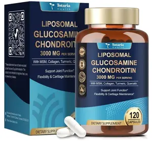 Liposomal Glucosamine Chondroitin MSM Collagen | 3000 MG | Joint Support Supplement Bone Health Support Flexibility & Cartilage Maintenance for Men & Woman Supplement, Non-GMO