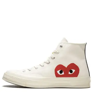 Converse Chuck Taylor All Star 70 Hi Comme des Garcons PLAY White 150205C Mens Fashion Sneakers New