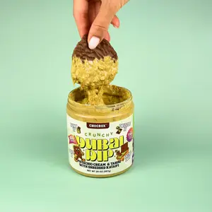Chocbox Dubai Dip & Cookie Butter Crunch - Pistachio Cream & Tahini Mix / Cookie Butter + Crunchy Kataifi - 8oz & 20oz