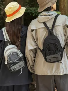 Fashionable Backpack Bookbag, Casual Simple Color Blocked Design, Lightweight Durable Versatile Bag for Daily Commuting Travel Work School Use, Stylish Daypacks