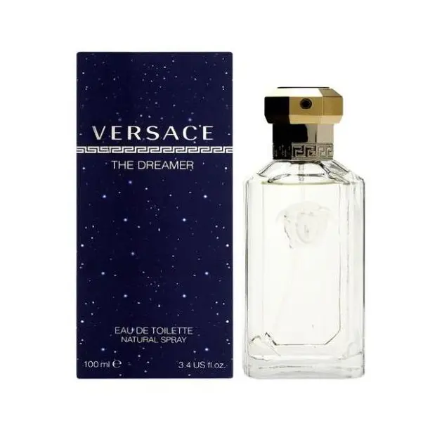 Versace The Dreamer EDT Spray for Men 3.4oz / 100ml – Standard/ Tester – Elegant Amber & Lily Fragrance, Classic Modern Long-Lasting Scent