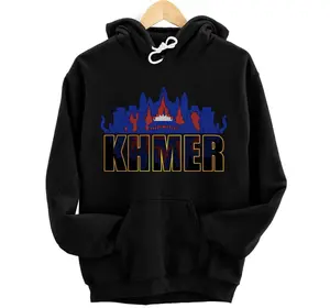 Cambodia Cambodian Khmer Proud Old History Temple Pagoda Pullover Hoodie