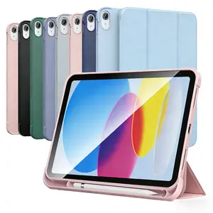 Case for iPad (A16) 11th Generation 11 Inch 2025/ iPad 10th Generation 10.9 Inch 2022 Case with Pencil Holder, Hybrid Cover with Soft TPU Back, Supports Touch ID, Auto Wake/Sleep, Tablet Cover
