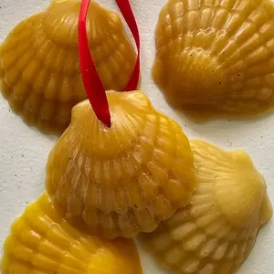 Beeswax Seashell Ornaments Handmade