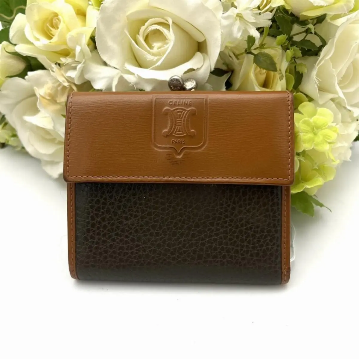 Pre-owned Celine As Shown Mini Bags Vintage Frame Wallet AK845