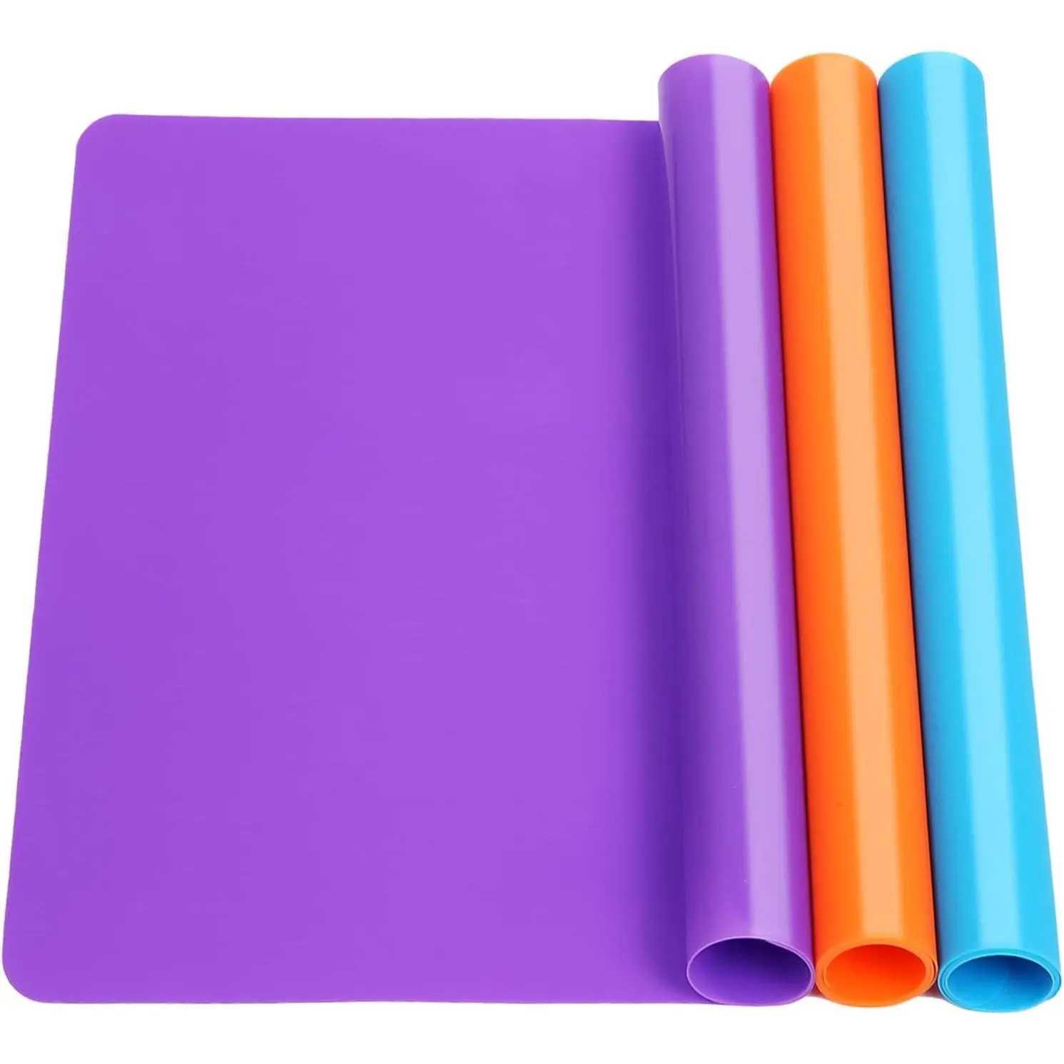 3 Pack Silicone Mats for Crafts,  Silicone Craft Mat, Playdough Mat, Silicone Sheet for Crafts, Liquid,  Jewelry Casting Molds Mat, Heat-Resistant Table Protector 15.7 "x11.8" by