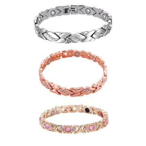 3-Style Adjustable Link Bracelets: Shiny Silver/Rose Gold Finishes, Versatile for Daily Wear & Outfit Matching — Comfortable Fit, Trendy Design (Perfect Gift for Her or Self-Treat!)