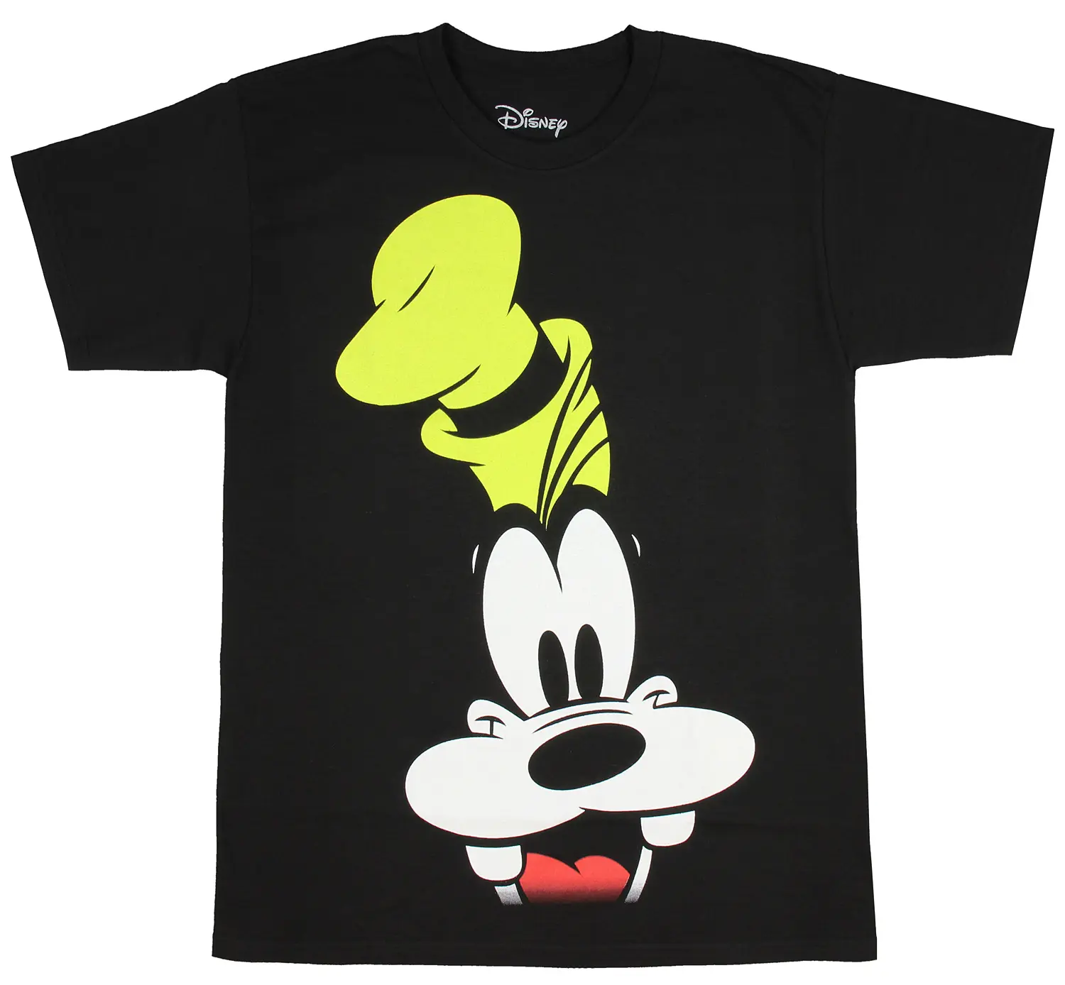 Disney Goofy Shirt Men's Big Face Goofy Hat Adult Graphic Officially Licensed T-Shirt
