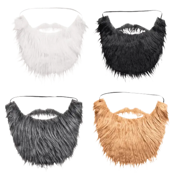 Fake Beard and Mustache with Elastic Strap – Realistic Role Play Costume Accessory for Halloween, Cosplay, Theatrical Performances, Dress-Up Parties, School Plays & Pretend Play Fun