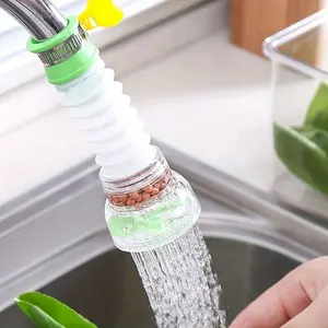 2pcs Faucet Splash Guard - Water-Saving Kitchen & Bathroom Tap Extender with Filter Mesh, Modern Kitchen Sink Splash Guard
