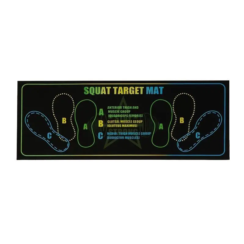 1 Anti-slip and Durable Two-color Squat Mat | Suitable for Home and Gym Use, Target Muscle Training Areas, and, Wear-resistant Diatomite Material, Ideal for Fitness Exercises and Gifts for Birthdays and Christmas