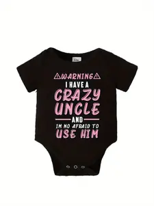 I Have One Crazy Uncle One-Piece Bodysuit Baby Gift Gift Niece Nephew One-Piece Bodysuit, for Outdoor