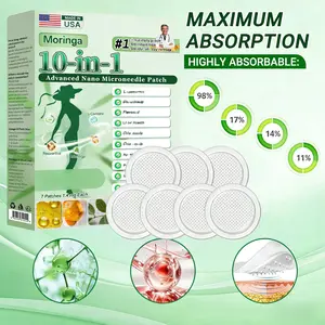 Moringa 10-in-1 Advanced Nano Microdarts Patch Ultra-Thin Design Nourishing Botanical Ingredients for All Skin Types Risk-Free Promise