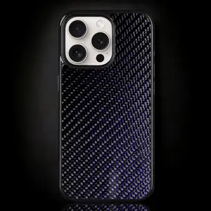 Blue Classic Carbon Fiber iPhone Case